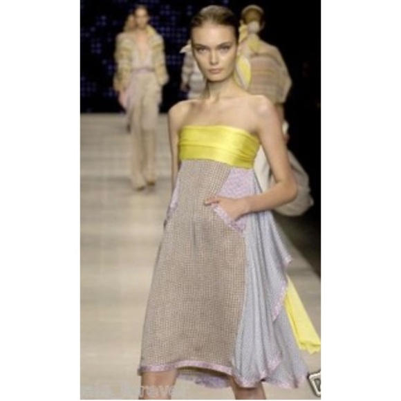 MISSONI Runway Couture Silk Scarf Dress Size 42 - Picture 4 of 17